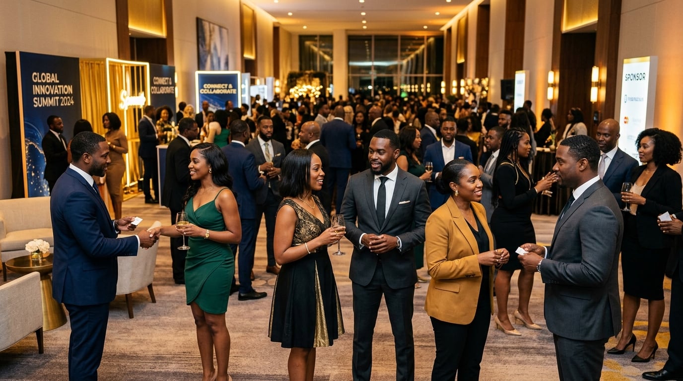 African American professionals networking at the All-Black National Convention